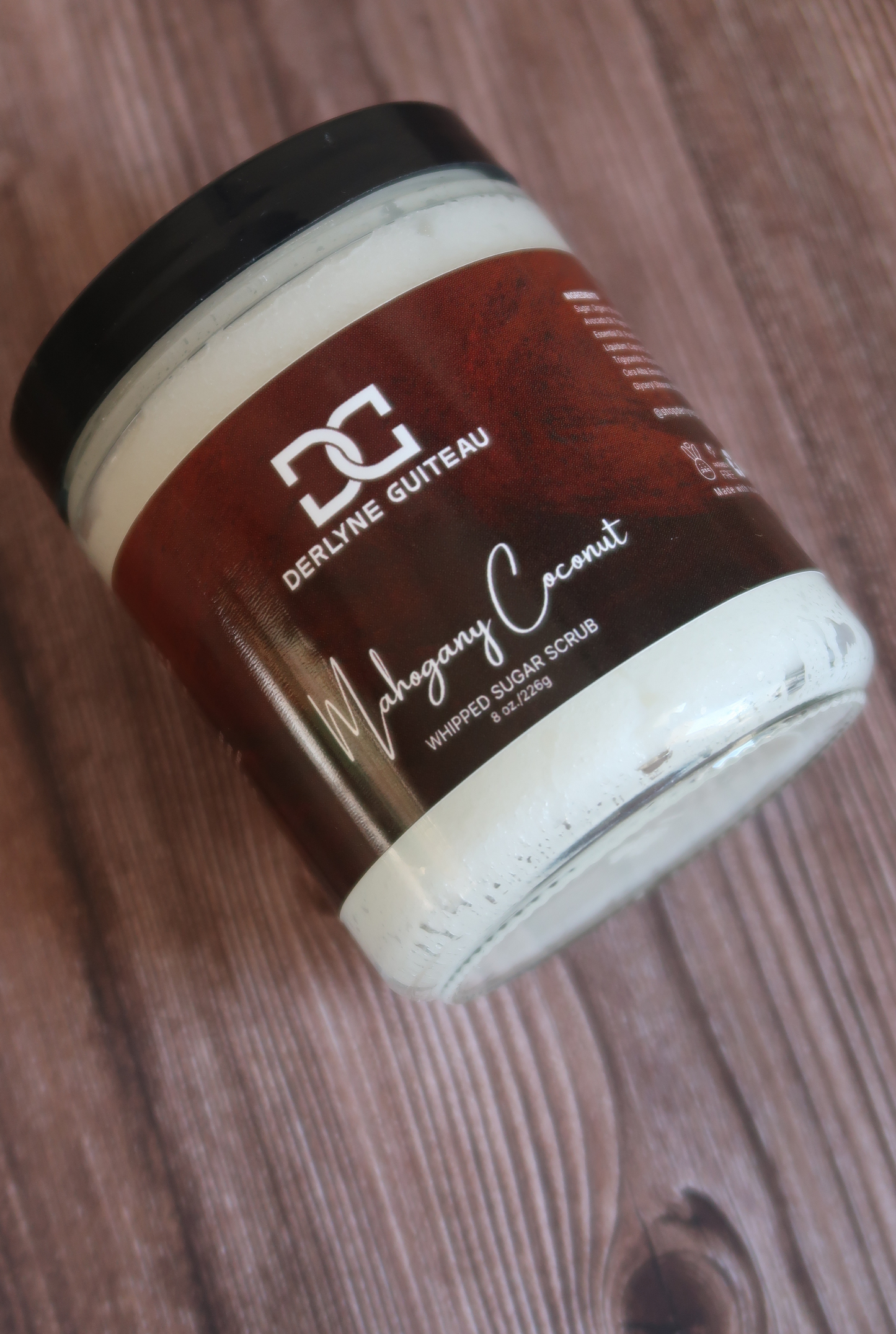 Mahogany Coconut Whipped Sugar Scrub