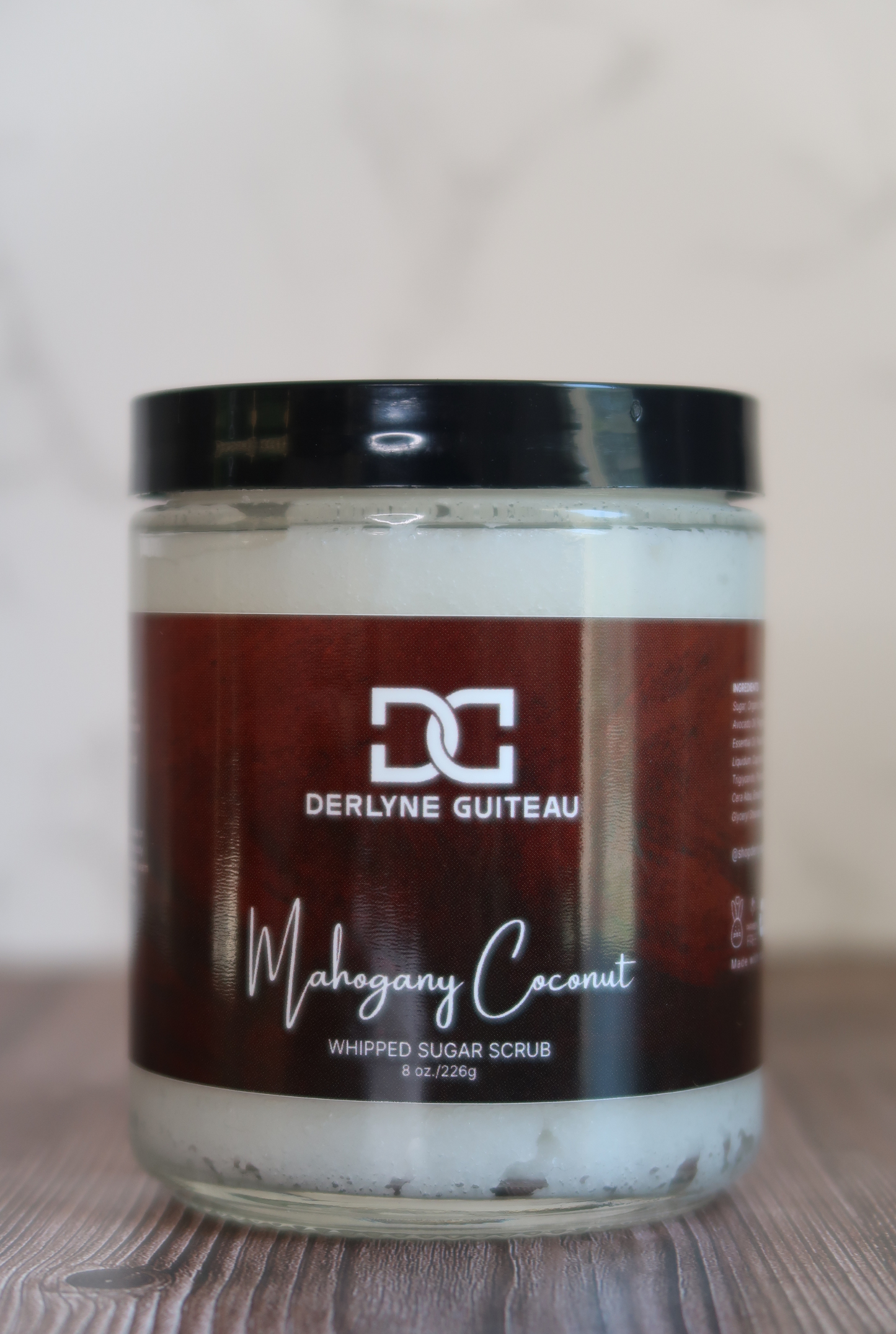 Mahogany Coconut Whipped Sugar Scrub